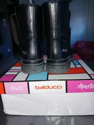 Stivaletti neri bambina lacci cerniera