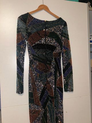 Vestido largo con pedrería