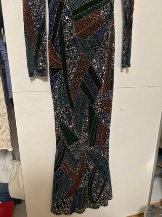 Vestido largo con pedrería