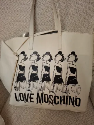 Bolso Moschino Blanco con Dibujo