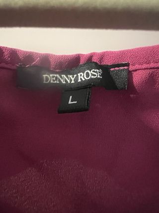 Vestido Denny Rose Morado Volantes