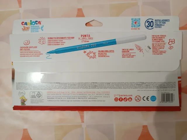Rotuladores Carioca Joy 30 Colores Superwashable