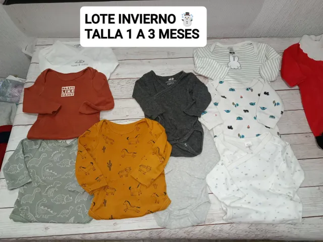 Lote Ropa Invierno Bebé 1-3 Meses