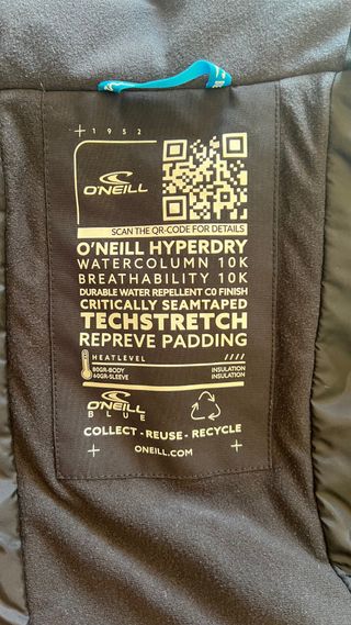 Chaqueta de esquí O'Neill negra y camuflaje