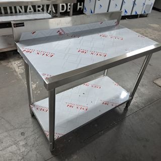 Mesa de trabajo mural acero inoxidable