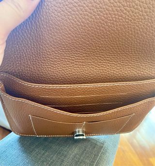 Portafogli vera pelle cammello