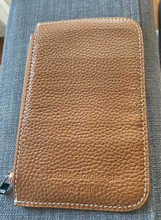 Portafogli vera pelle cammello