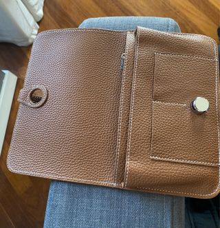 Portafogli vera pelle cammello