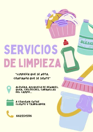 Limpieza por horas / Cuidado de mascotas