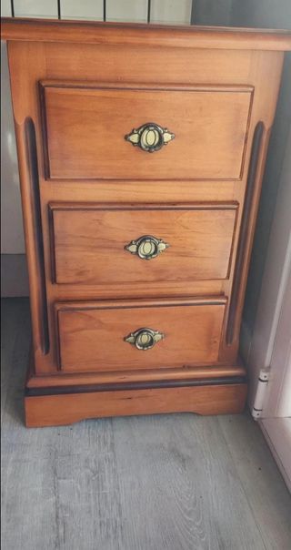 Mesa escritorio con cajones, mesilla y cabecero 90