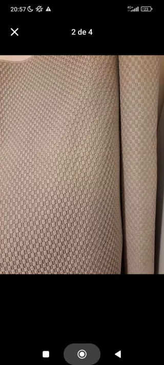 Carpete IKEA bege/cinza tecido/juta