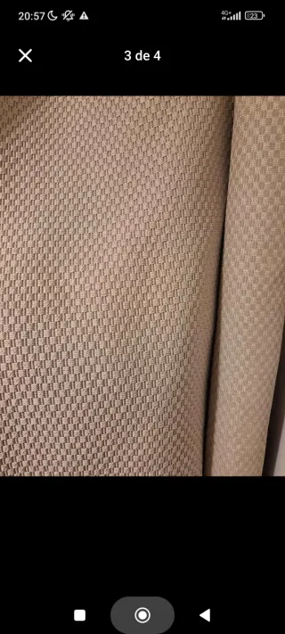 Carpete IKEA bege/cinza tecido/juta