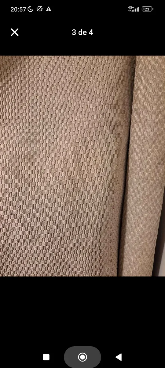 Carpete IKEA bege/cinza tecido/juta