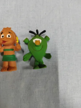 Lote 4 muñecos goma vintage Los Fruitis