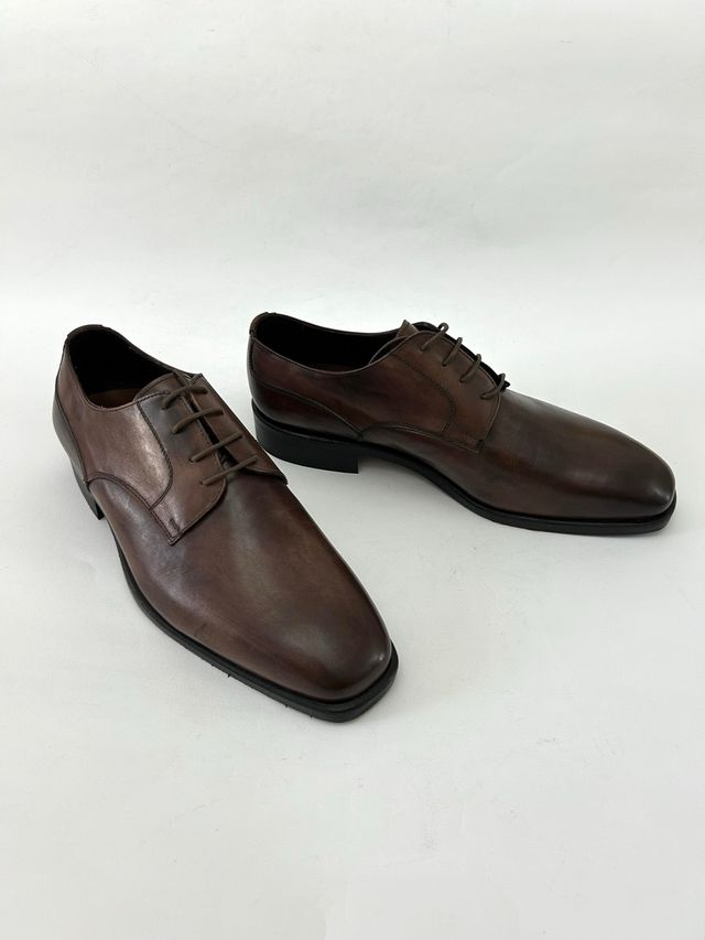Scarpe uomo vera pelle marrone taglia 42