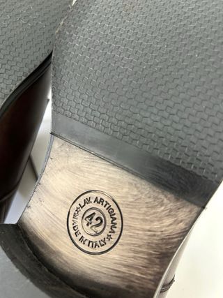 Scarpe uomo vera pelle marrone taglia 42