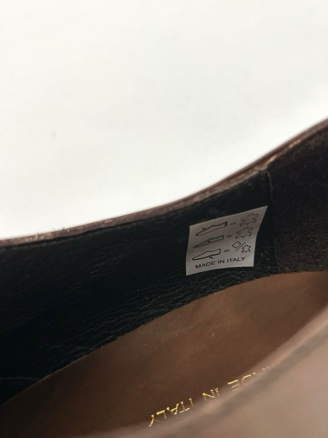 Scarpe uomo vera pelle marrone taglia 42