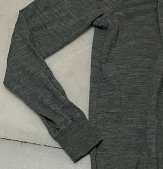 Sudadera Lana Merino Gris con Cremallera