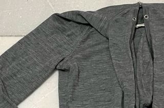 Sudadera Lana Merino Gris con Cremallera