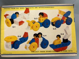 Mini Connect-A-Cube Gigo Blocks Vintage