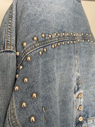 Giacca jeans borchie