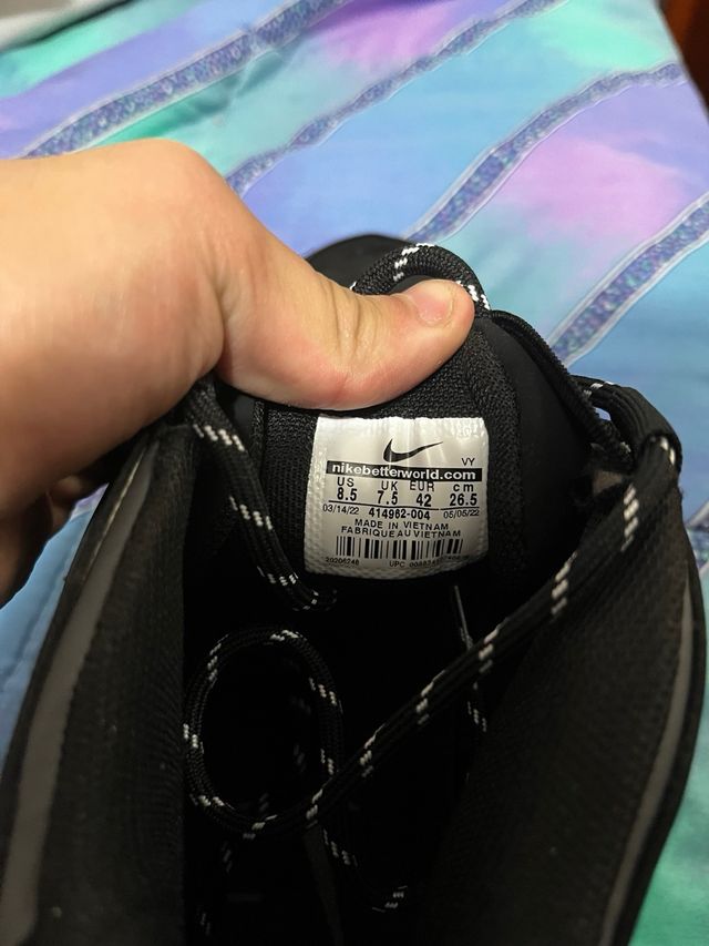 Nike Air More Uptempo Negras Talla 42 Nuevas