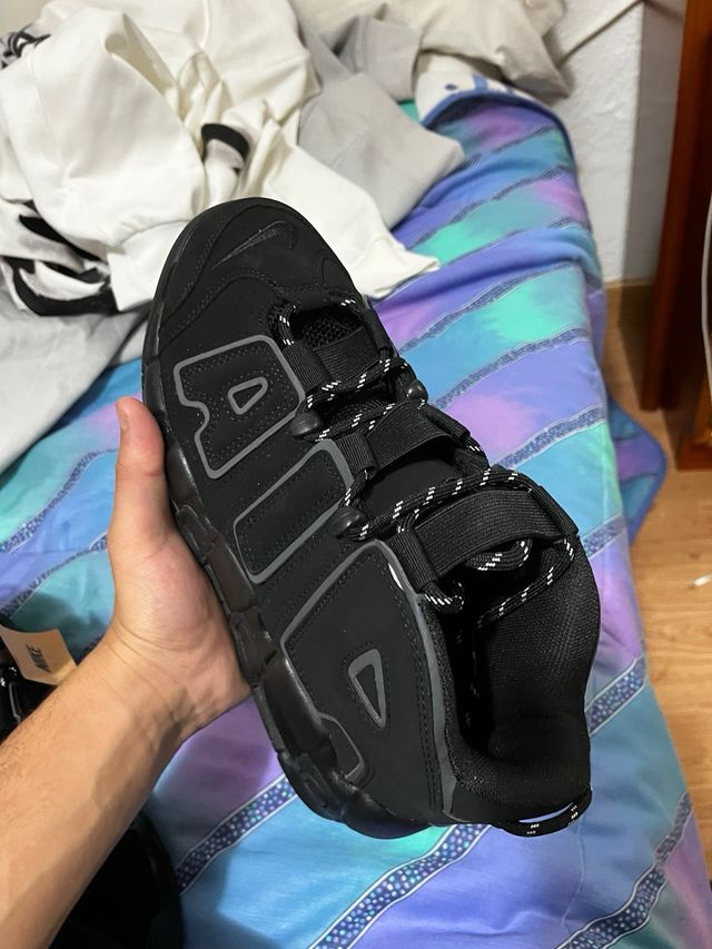 Nike Air More Uptempo Negras Talla 42 Nuevas