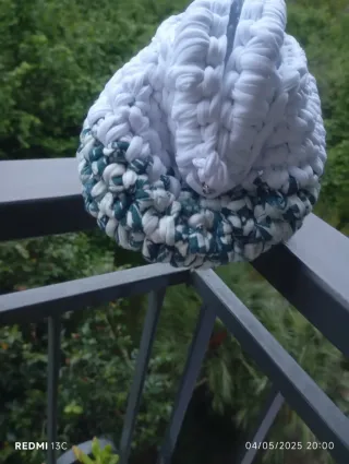 Clutch bag in fettuccia