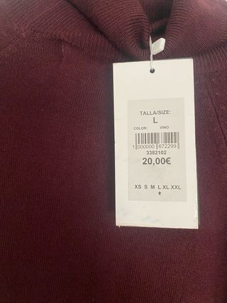 Jersey JVZ Cuello Alto Talla L Nuevo