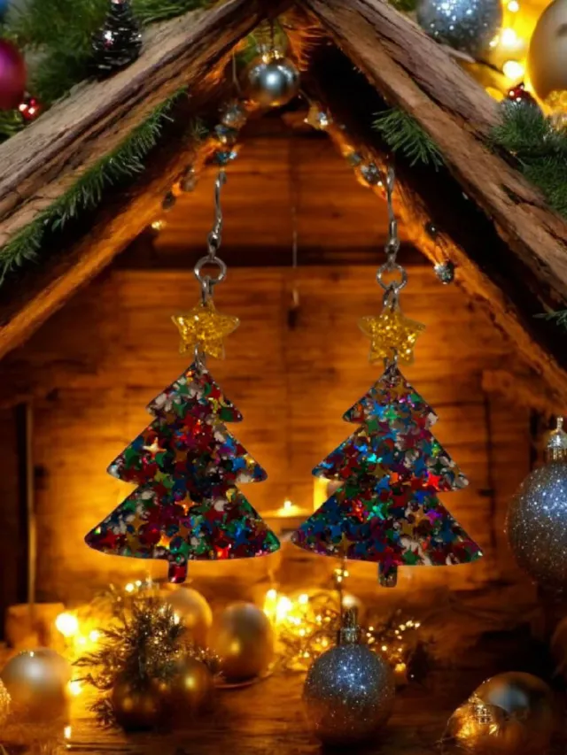 Pendientes árbol Navidad