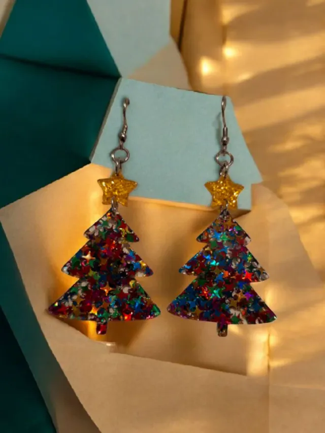 Pendientes árbol Navidad