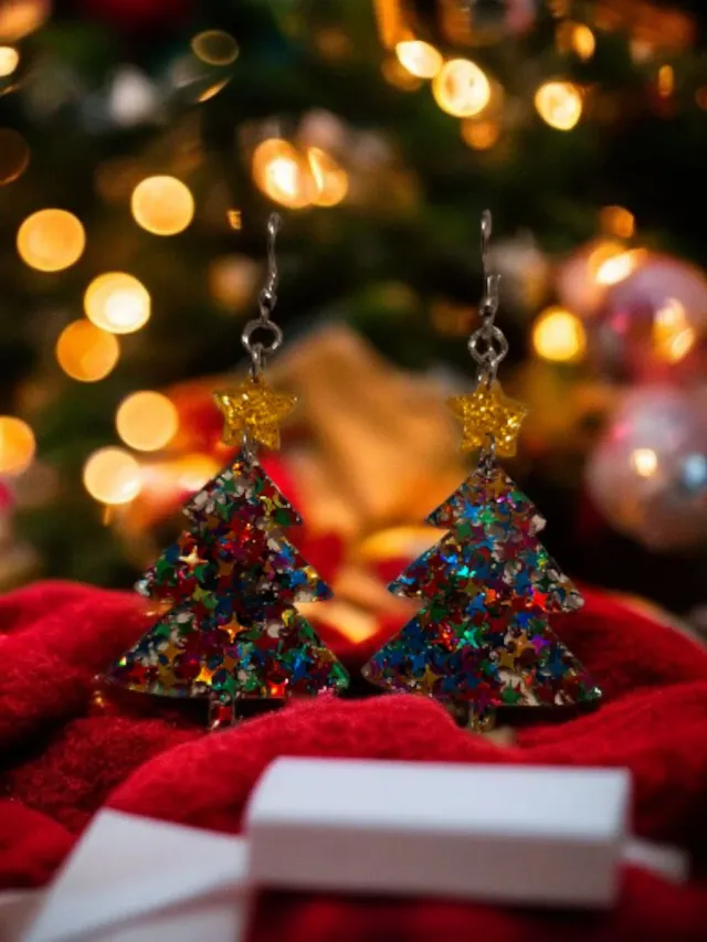 Pendientes árbol Navidad