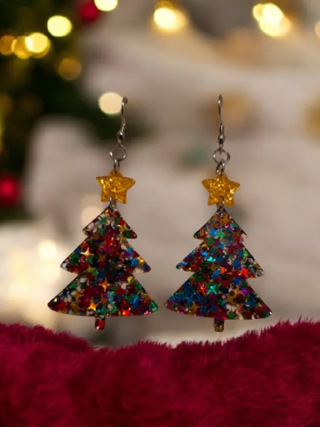 Pendientes árbol Navidad