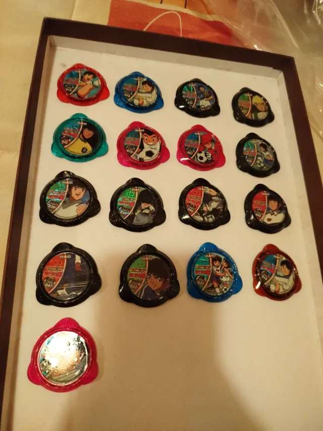 Tazos Kraks Oliver e Benji unici