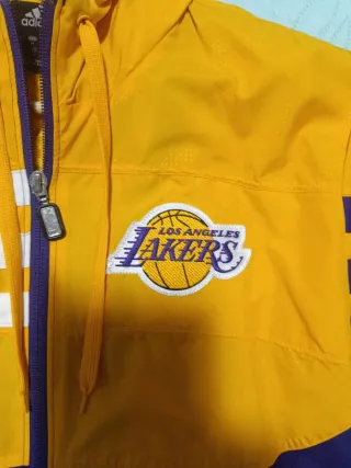 Chaqueta Adidas NBA Lakers Morado/Amarillo