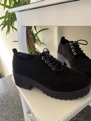 Botines negros plataforma talla 39
