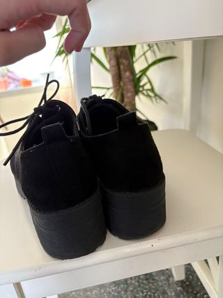 Botines negros plataforma talla 39