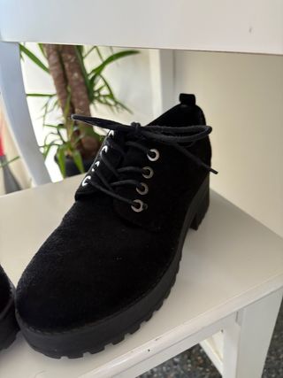 Botines negros plataforma talla 39