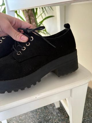 Botines negros plataforma talla 39