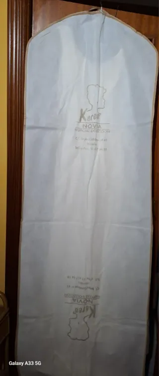 Vestido de Novia Beige/Blanco