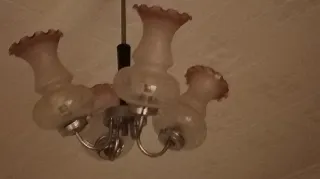 Lámpara Vintage Cristal Rosa