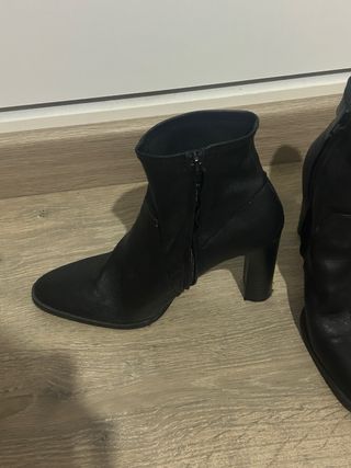 Botines negros Mango. Talla 38