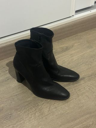 Botines negros Mango. Talla 38