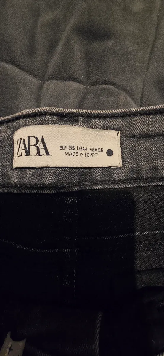 Calças Zara Mulher Cinza
