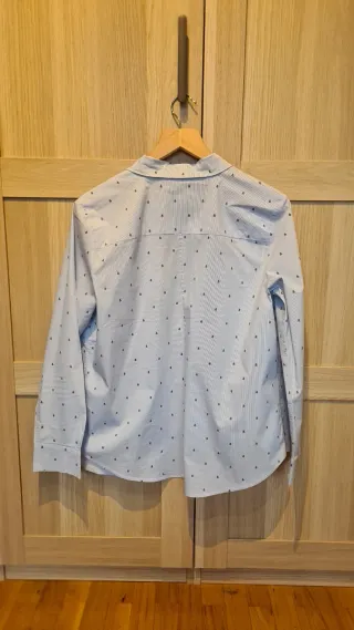 Camisa elastica azul  mujer XXL