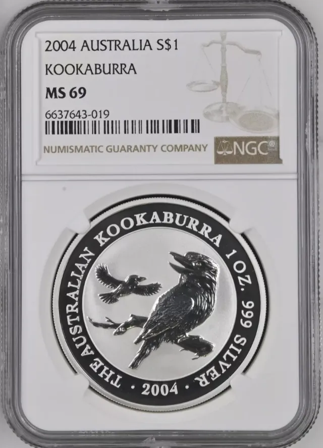 Kookaburra 2004 MS 69 NGC Australia