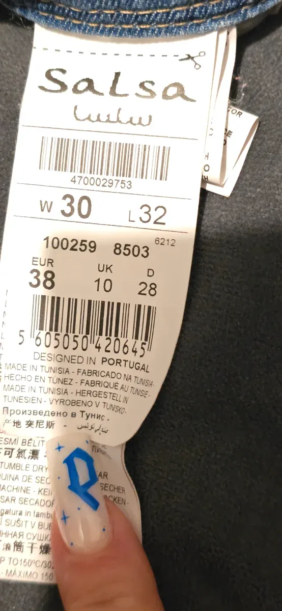 Calças Salsa Mulher Azuis