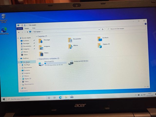 Portátil Acer i7 12GB RAM Nero