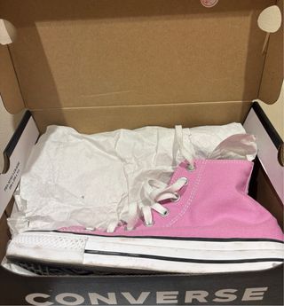 Converse rosas bota alta