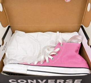Converse rosas bota alta
